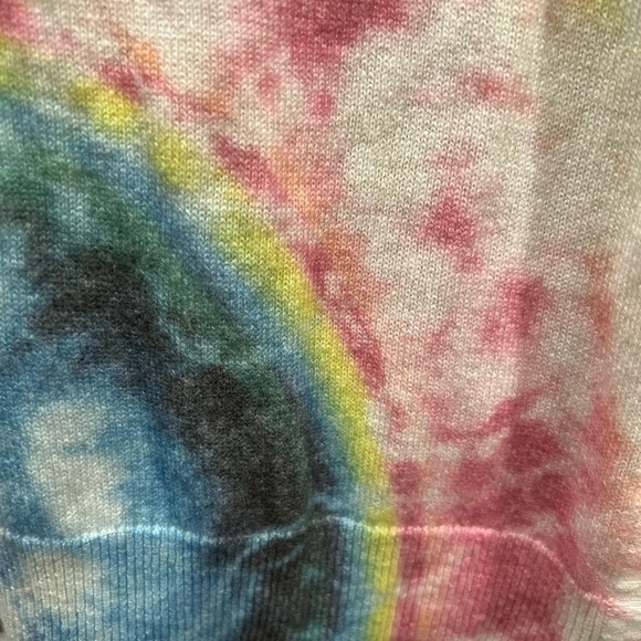 LE SUPERBE NWT revolve cashmere & wool long tie dye cardigan sweater size large - Picture 6 of 11